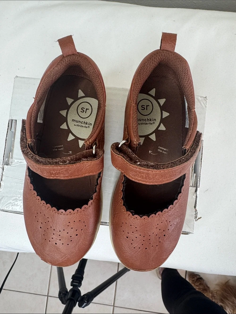 Stride Rite Munchkin Toddler Girl Sophia Mary Jane Shoes. Sz 11M.